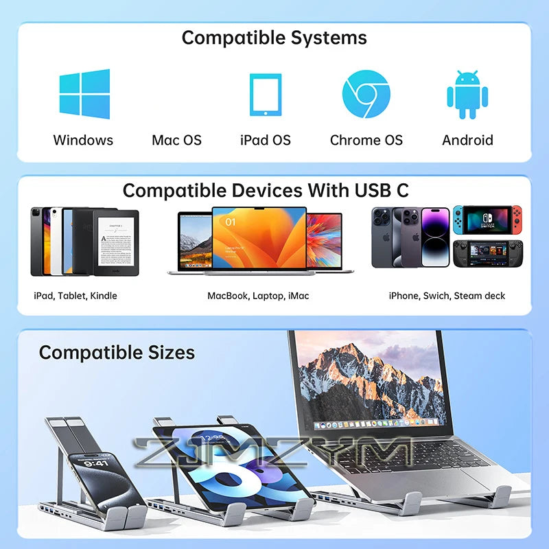 Unlock Your Laptop's Full Potential: The Ultimate 8-in-1 Docking Station