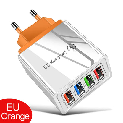 EU/US Plug USB Charger Quick Charge 3.0 For Phone Adapter