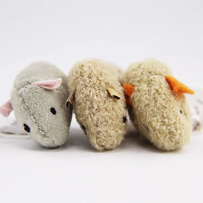 3Pcs New Plush Simulation Mouse Cat Toy