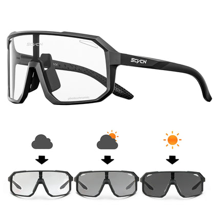 Men Bike Photochromic Glasses Cycling Sunglasses for Women Sports