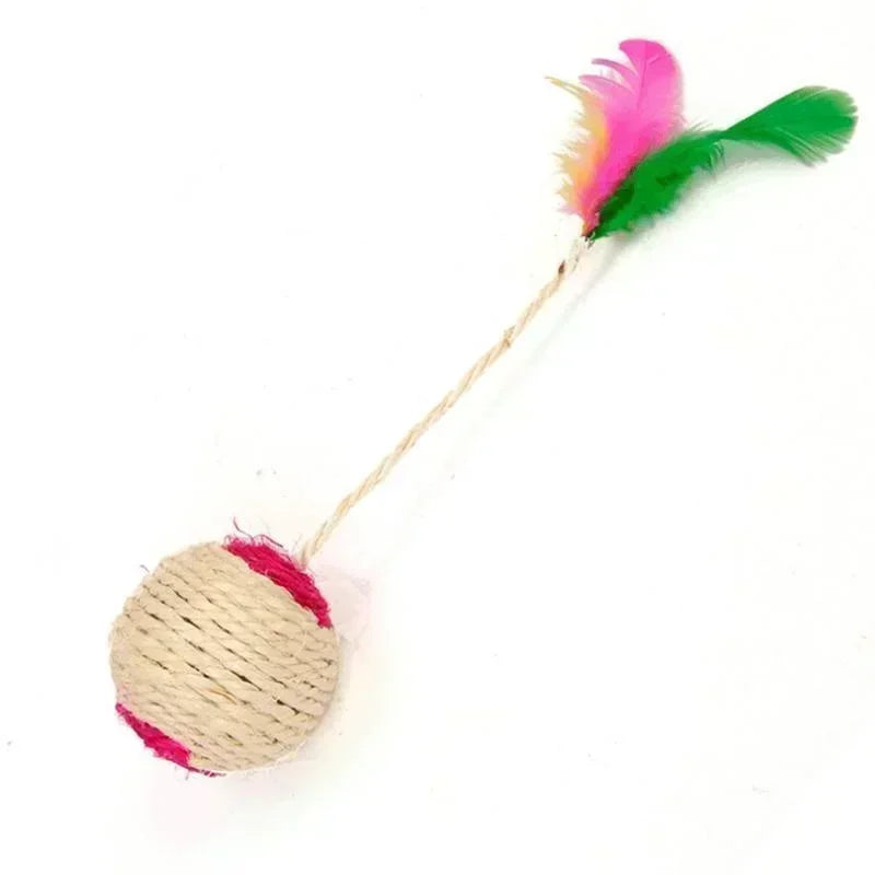 1Pc Cat Toy Sisal Scratching Ball