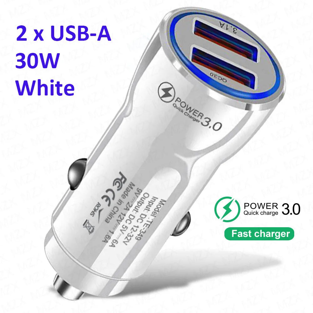 MZX 40W Smart Car Charger PD Type C