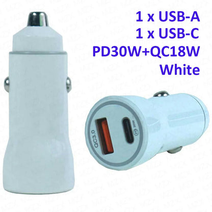 MZX 40W Smart Car Charger PD Type C